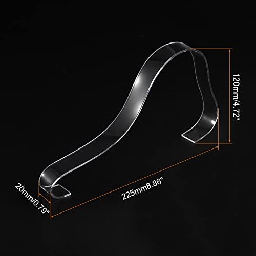 UXCell cipele zaslon za poklopac, 225x20x120mm 3 mm debljine akrilnog obrasca umetnute jasno 2 kom