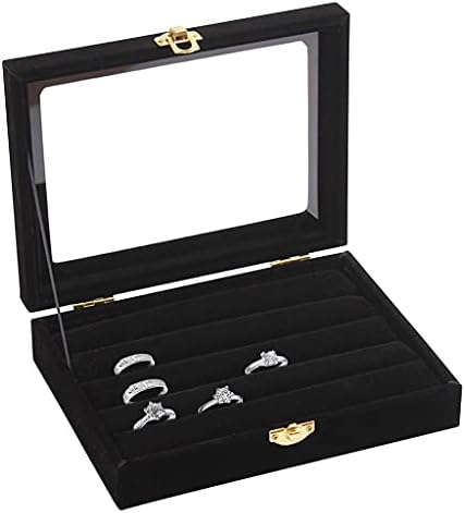 WYFDC baršunasto stakleno zvonjenje nakita nakit zaslona Organizator kutija držač nosača za pohranu