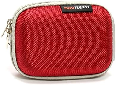 Navitech Crvena tvrda zaštitna torbica za sat/narukvicu kompatibilna sa Tomtom touch Cardio + fitnes Trackerom
