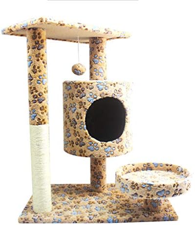 MOOLO Cat Trees Cat Tree, prirodni Sisal Cat penjački okvir stabilan i izdržljiv Cat Tree Tower