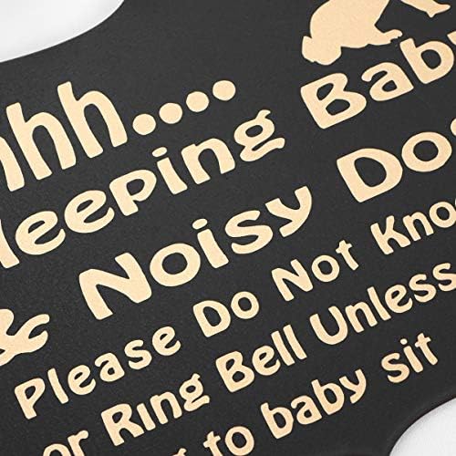 WINOMO Home Decor znak za spavanje beba vrata, beba ne ometaj znak za vješalicu za vrata za spavaću