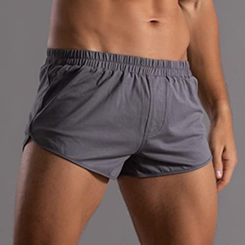 BMISEGM bokserske kratke hlače za muškarce pakovanje muški ljeto pune boje pamučne hlače elastična opsega labave