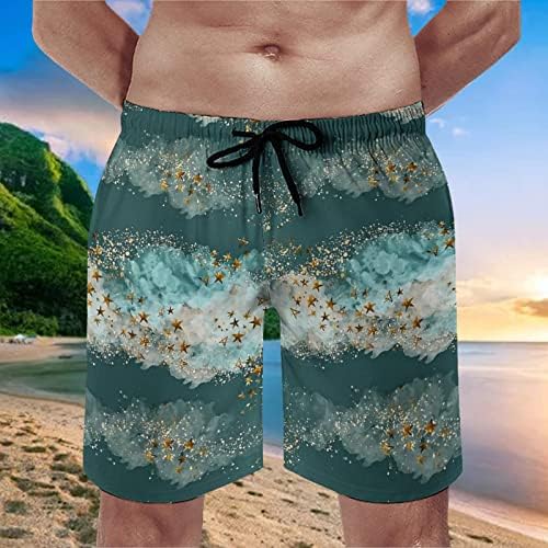 Pelagični kupaći kostimi MENS Ljetni primorski odmor za odmor 3D digitalni tisak džepne mrežne kratke hlače
