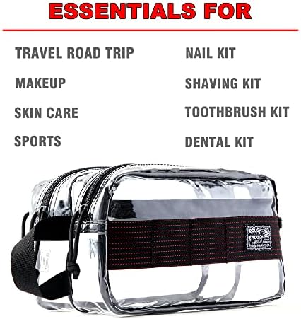 Dovoljno gruba & nbsp;prozirna toaletna torba za putujuće muškarce torba za brijanje jasne