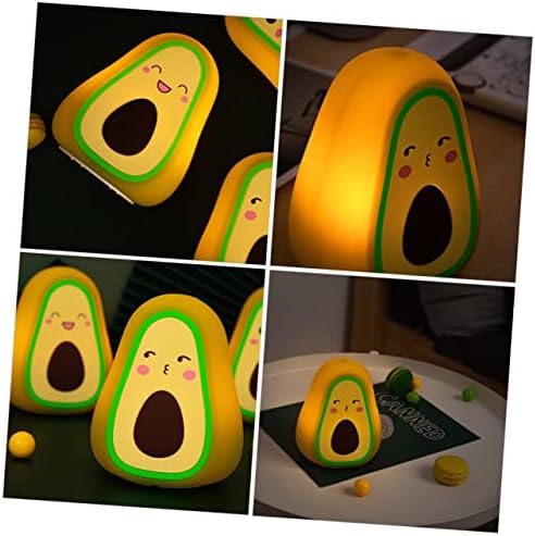 LIFKOME avokado silikonska lampa noćne lampe za djecu dekorativna svjetla za uređenje doma noćno svjetlo