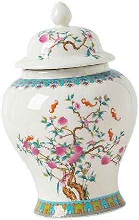 VLIZO 7 Porcelanski đumbir Jar Dekorativna keramička vaza caddy skladišna posuda sa lidom hram