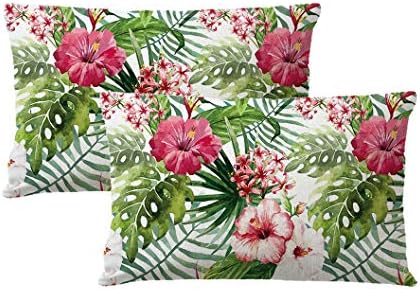7 dvobooroba 2pack jastuk za cvijeće tropske listove Početna Dekorativni pravokutni / Custen