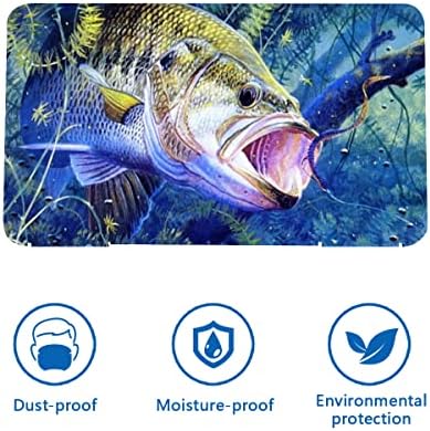Largemouth Bass prenosiva kutija za zaštitu od prašine za lice, tanka plastična futrola za