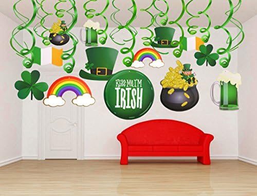 Dnevni ukras St.Patrick, Konsait St Patricks Dan viseći ukrasi sretni Irski zeleni Shamrock St.Patrick's Day