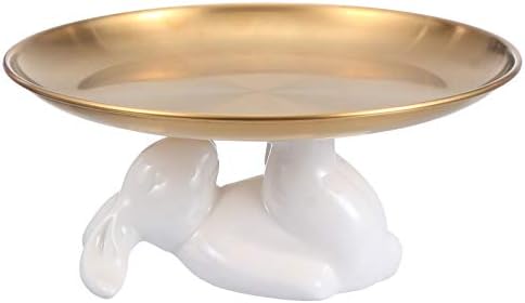 Cabilock Cupcake Dekoracija keramičkog zeca za zečji prsten Porcelanski nakit nakit nakit