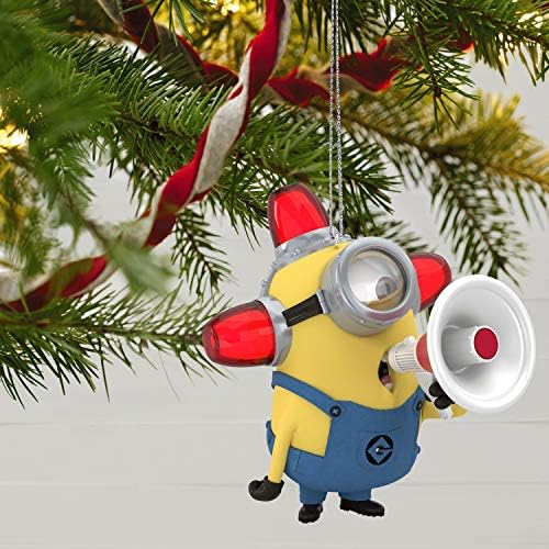 Hallmark uspomenu Božić Ornament 2020, Despicable Me Minion Peekbuster sa svjetlom i zvukom aktiviranim