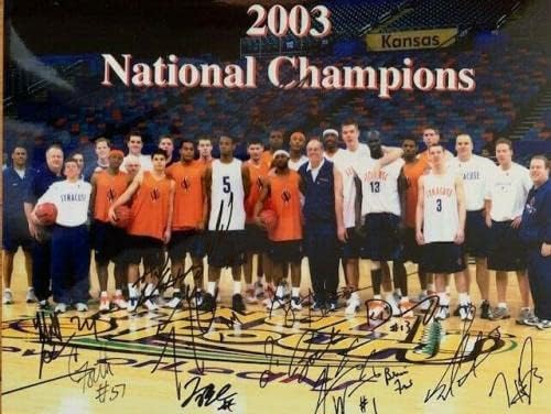Carmelo Anthony potpisao 11x14 Syracuse tim fotografija 14 Sigs 2003 Champs JSA - Fotografije fakultetske