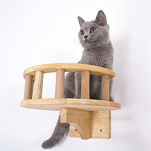 Wzhsdkl namještaj za kućne ljubimce drveni penjački okvir mačke stepenice na zidu mačke kula na drvetu zid viseći