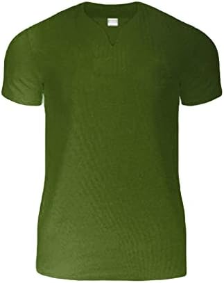 Muška ležerna majica sa solidnom bojom V-izrez Lagana fitness tee vrhovi modni poslovni kratki rukav