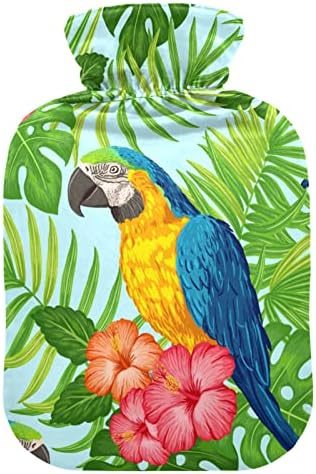 Flaše sa toplom vodom sa poklopcem tropska cvjetna papagaj vreća za toplu vodu za ublažavanje bolova,
