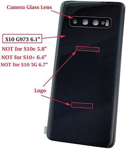 Ubrokeifixit Galaxy S10 stražnji stakleni poklopac vrata zamjena sa staklenim objektivom kamere