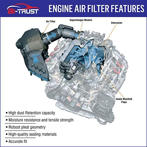 Bi-Trust motorni filter za vazduh CA7617, Zamjena za Suzuki Sidekick L4 1.6L1992-1998 X-90 L4 1.6l