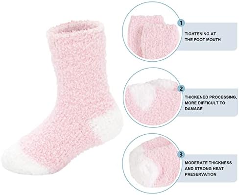 Američki trendovi Djeca nejasne čarape Djevojke Toddlere Tople čarape Zimske ugodne pahuljice