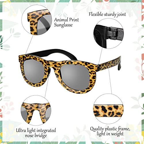 12 pari naočara za sunce sa životinjskim printom razne Safari Jungle tematske naočare za sunce Divlje životinje
