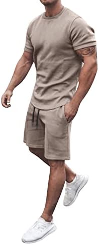 Modna odijela Košulje ljetne muške hlače 2 komada kratke hlače i rukavi kratki plažni muškarci odijela i setovi