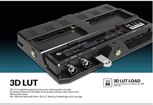LILLIPUT H7S 7 Full HD polje LED monitor sa 4K HDMI & SDI, ugrađenom zvučnikom, 1920x1200