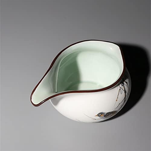 BUCROS Kineski Set za čaj dodatak bokal čaj Jug mat bijela Keramika izlijte Šolju sa dugim izlivom mlijeka