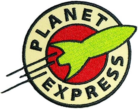 Planet Express vezenjeno željezo na patch Logo Značka aplikacija Galaxy raketa astronaut jakna Jean
