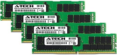 A-Tech 128GB komplet memorije Ram za Dell PowerEdge T440 - DDR4 2933MHz PC4-23400 ECC registrirani RDIMM 2RX4