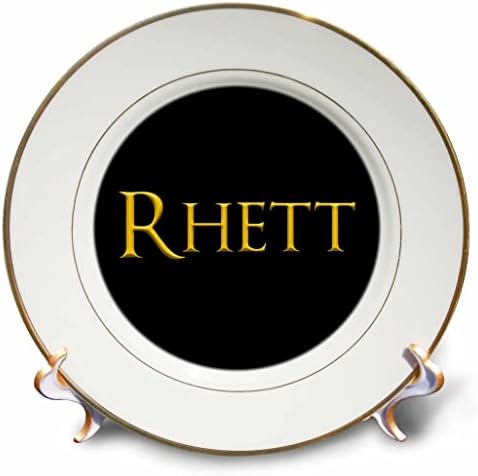 3Droza Rhett Popularno ime beba u Americi. Žuta na crnoj šarm poklon - ploče
