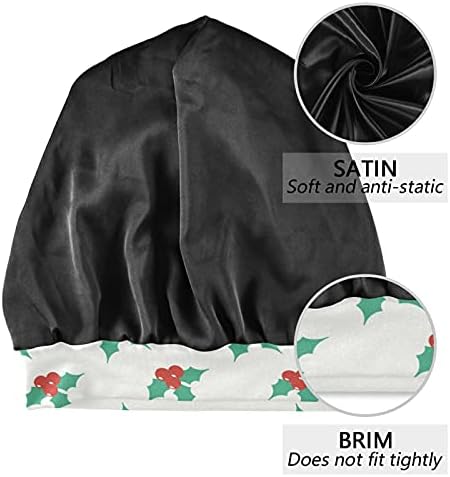 Kapa za spavanje SLEEP radna šeširka Bonnet Beanies za žene Božićna Nova godina ostavlja crvenu