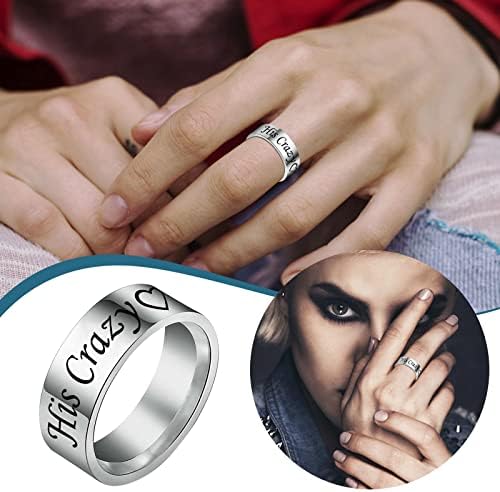 2023 Novi jednostavni titanijski čelični prsten ženski prsten Crtani crtić slatki nakit zvona hladnog nakita