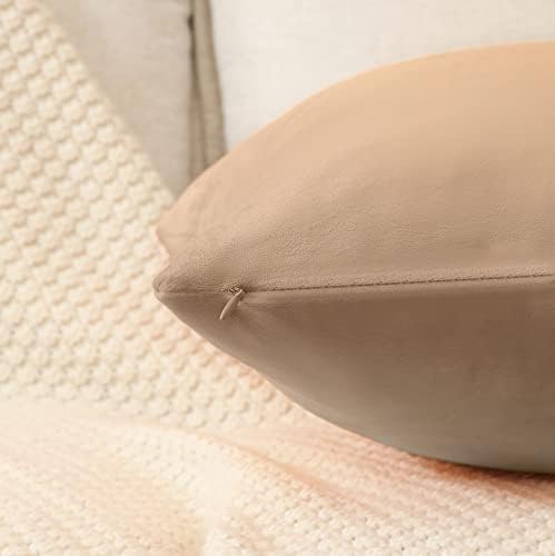 Grostmusic Brown Backi jastuci za kauč Bež neutralni baršun kauč jastuci za dnevni boravak od 4