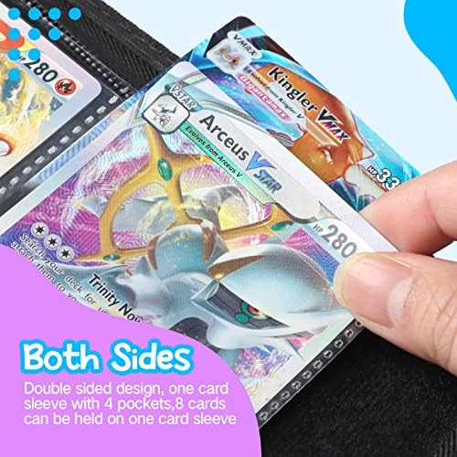Nadograđeni držač veziva za kartice Album book Case Ultra Hold 400 kartice sa uklonjivim rukavima za Pokemon