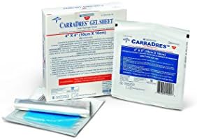 Medline CRR101053Z CarraDres Clear Hydrogel listovi, 4 x 4