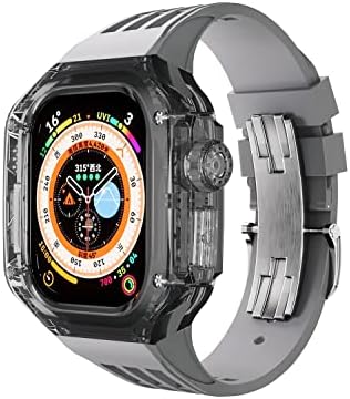 Infri 49mm Modifikacijski komplet za modifikaciju za Apple Watch 49 mm Silikonski remen Transparent