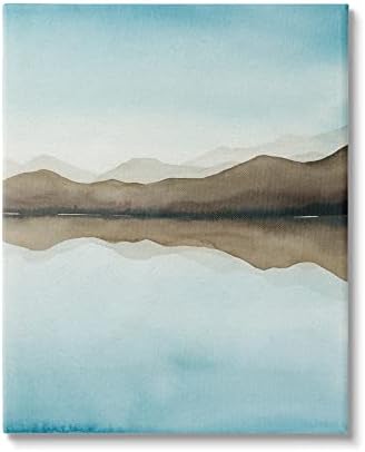 Stupell Industries Lakeside Mountains Reflection Landscape Canvas Wall Art, dizajn Grace Popp