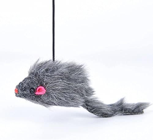 Oallk mačka igračka za vuču viseći viseći viseći sitni štap mačka grebanje konop mouse mačka igračaka
