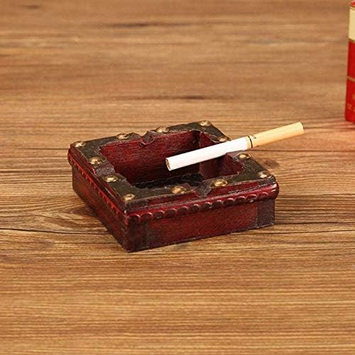 Wjccy drvena pepeljara ručno rađena pušenje duhana cigara pepeljara ashtray futrolu za cigarete
