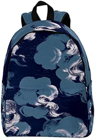 VBFOFBV putni ruksak, ruksak za laptop za žene muškarci, modni ruksak, japanska mornarica Plava oblaka Art Vintage