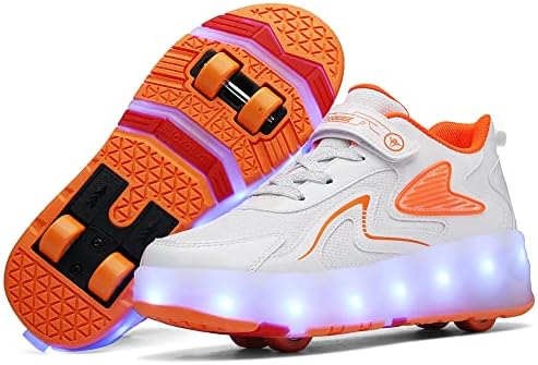 Ceieeoe Kids Roller Cipele 4 kotača 16 LED model šarene djevojke dječake valjci za klizanje paneaker