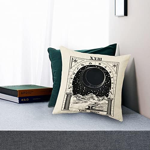 Sidhua Tarot dvanaest Constellacije Jastučnice za dom, astrologija Tarot Mjesec bacaju jastuk 18 x18,