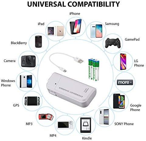 Prijenosni putni Punjač AA baterije kompatibilan sa Sony LinkBuds S i punjačem za hitne slučajeve
