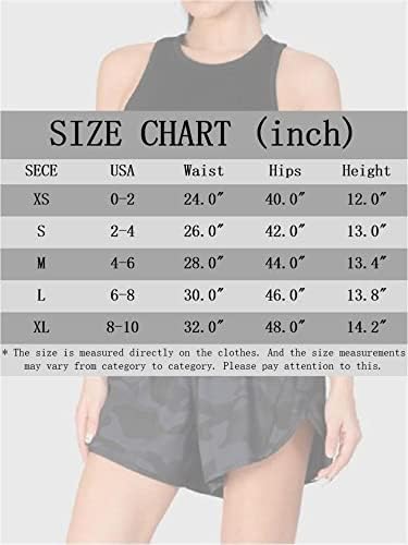 Ženske atletske kratke hlače visoke strukske kratke hlače MESH zipper džep sportski trenerke