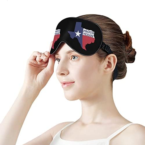 Ponosan na Texas Print maski za oči lagano blokiranje maske za spavanje s podesivim remenom za posao