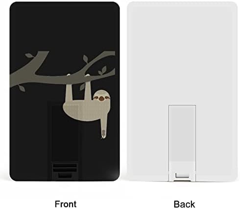 Sloth Pench Tree USB Flash pogon Personalizirana kreditna kartica Pogonski memorijski stick USB ključni