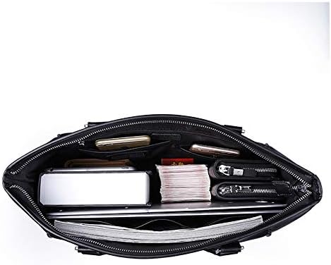 Poslovna putokaz za torbe za muške kožne torbe za torbu za prijenosnu računaru pogodna za 15,6-inčni laptop