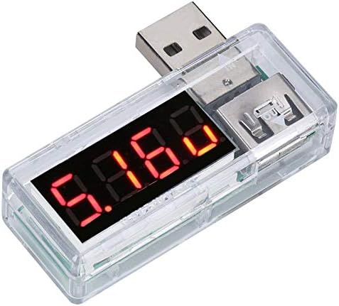 Fafeicy 2pcs USB detektor Trenutni tester napona Voltmeter Ammeter Prijenosni za punjače za