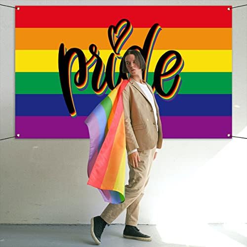 Sunwer Pride Photo Booth pozadina juni LGBT proslava Party Decor Gay Rainbow Unutarnji Vanjski zid visi pozadina