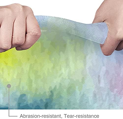 Siebzeh apstraktna šarena akvarelna pozadina Premium debela prostirka za jogu Eco Friendly Rubber Health &