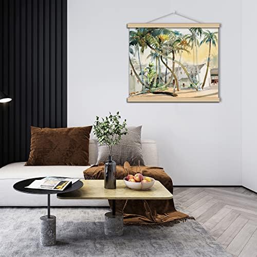 Luksuzno kokosovo drvo DIY ulje na platnu / poznata zidna slika slika umjetnost rastegnuta uokvirena zidna
